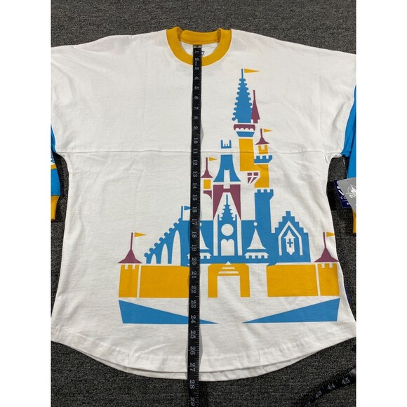 Spirit Jersey Disney World Castle Small Blue Yellow Adult Mens Womens Small - Picture 5 of 16